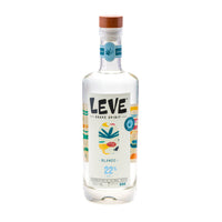 Bottle of Leve Blanco agave spirit on a white background